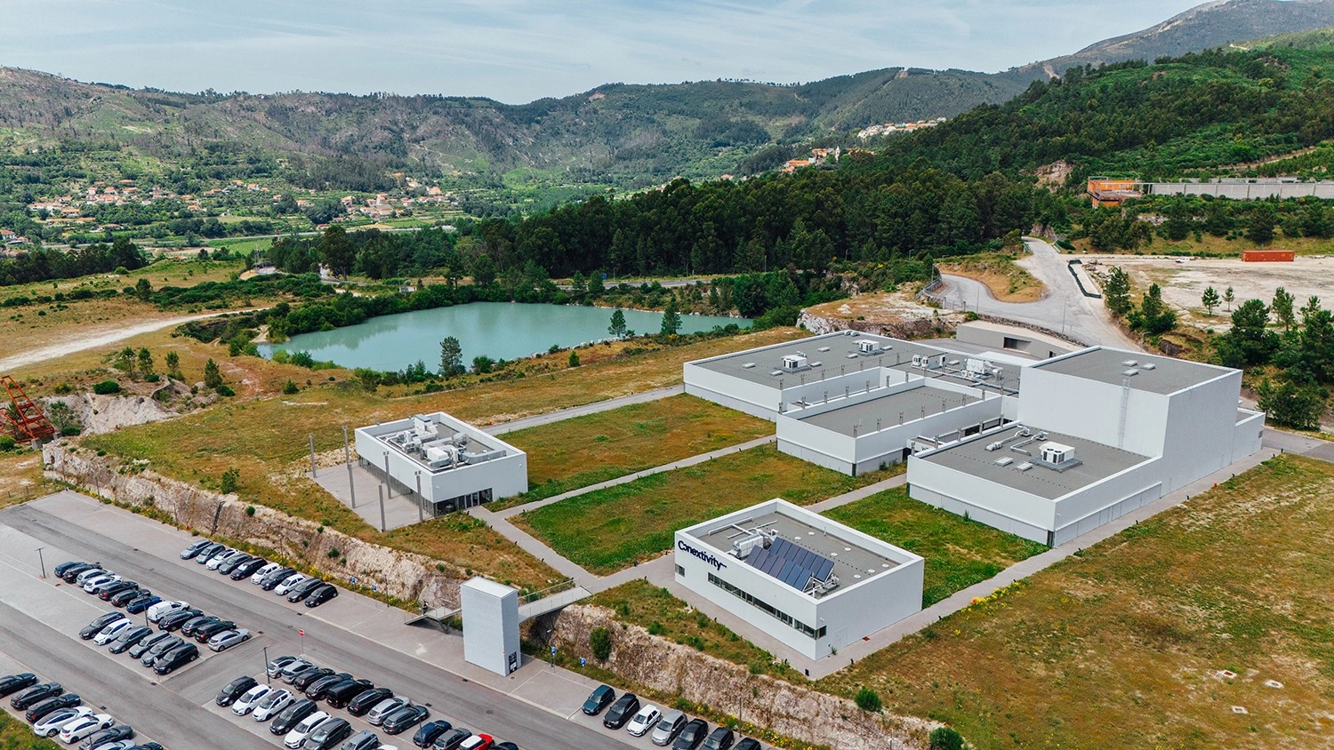 Aerial view of Conextivity Group’s new production site in Amarante, Portugal