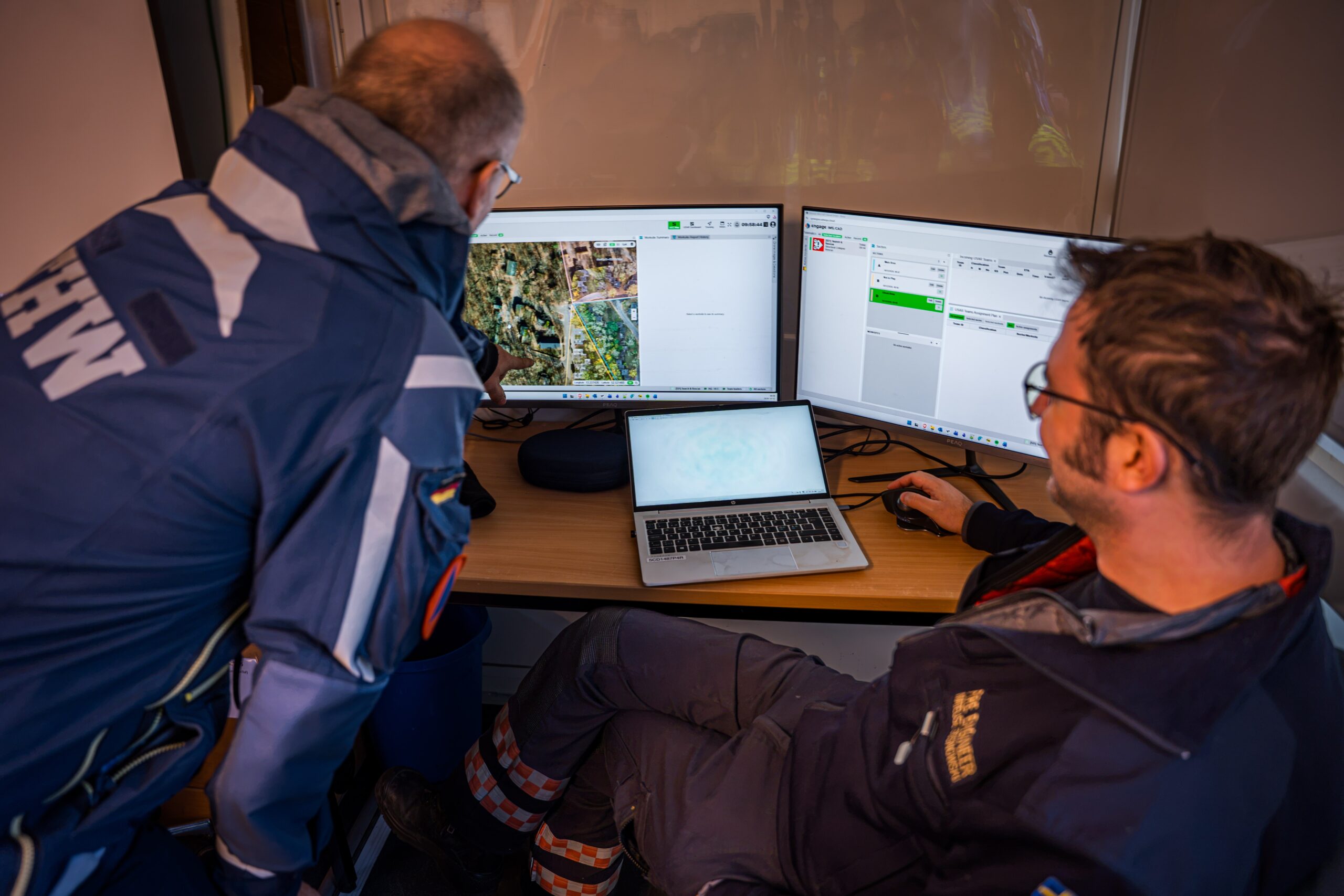 Real-time field data displayed on the Command & Control platform