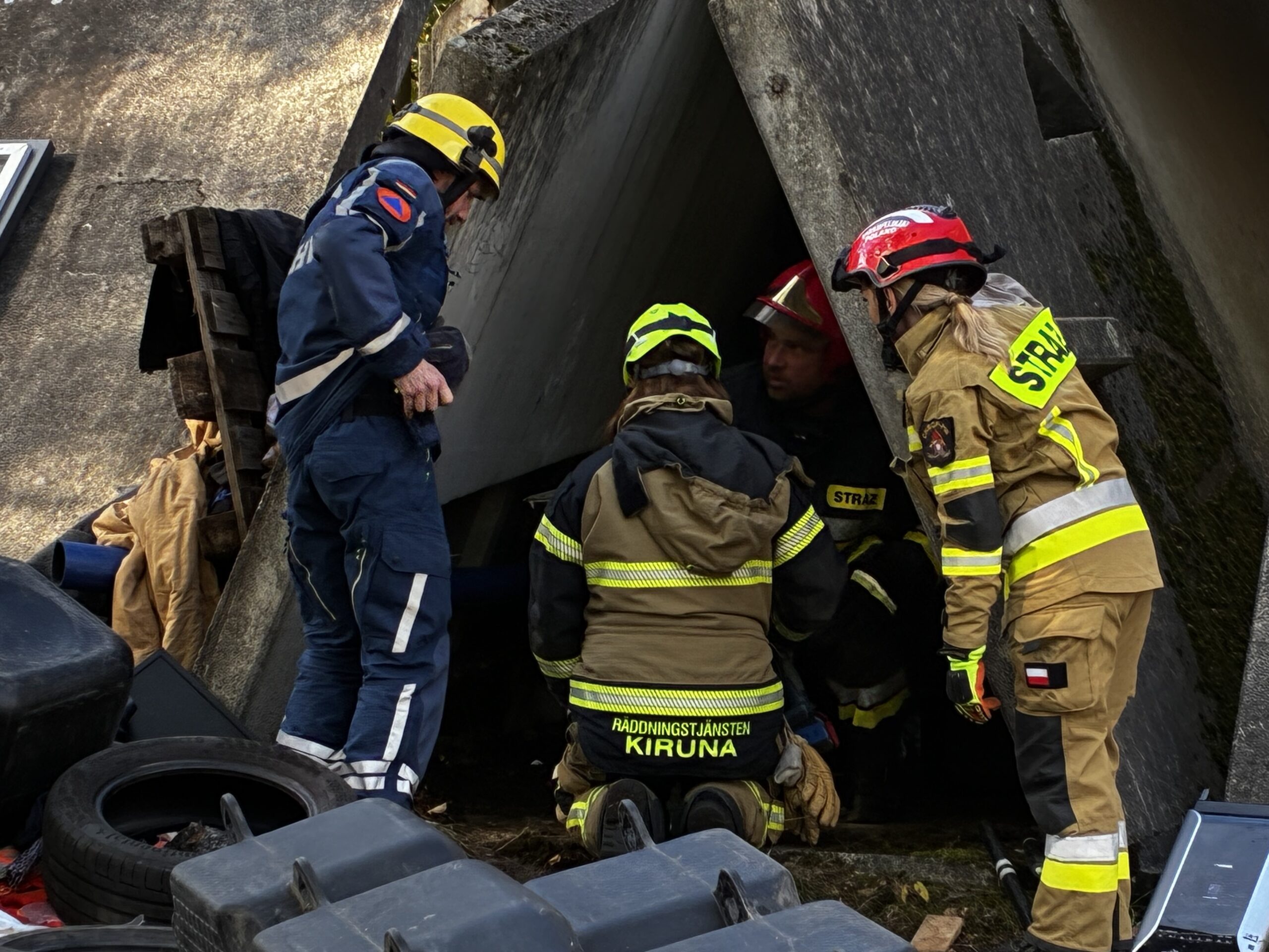 Search & Rescue scenario at the Fighting City testing site in Berlin
